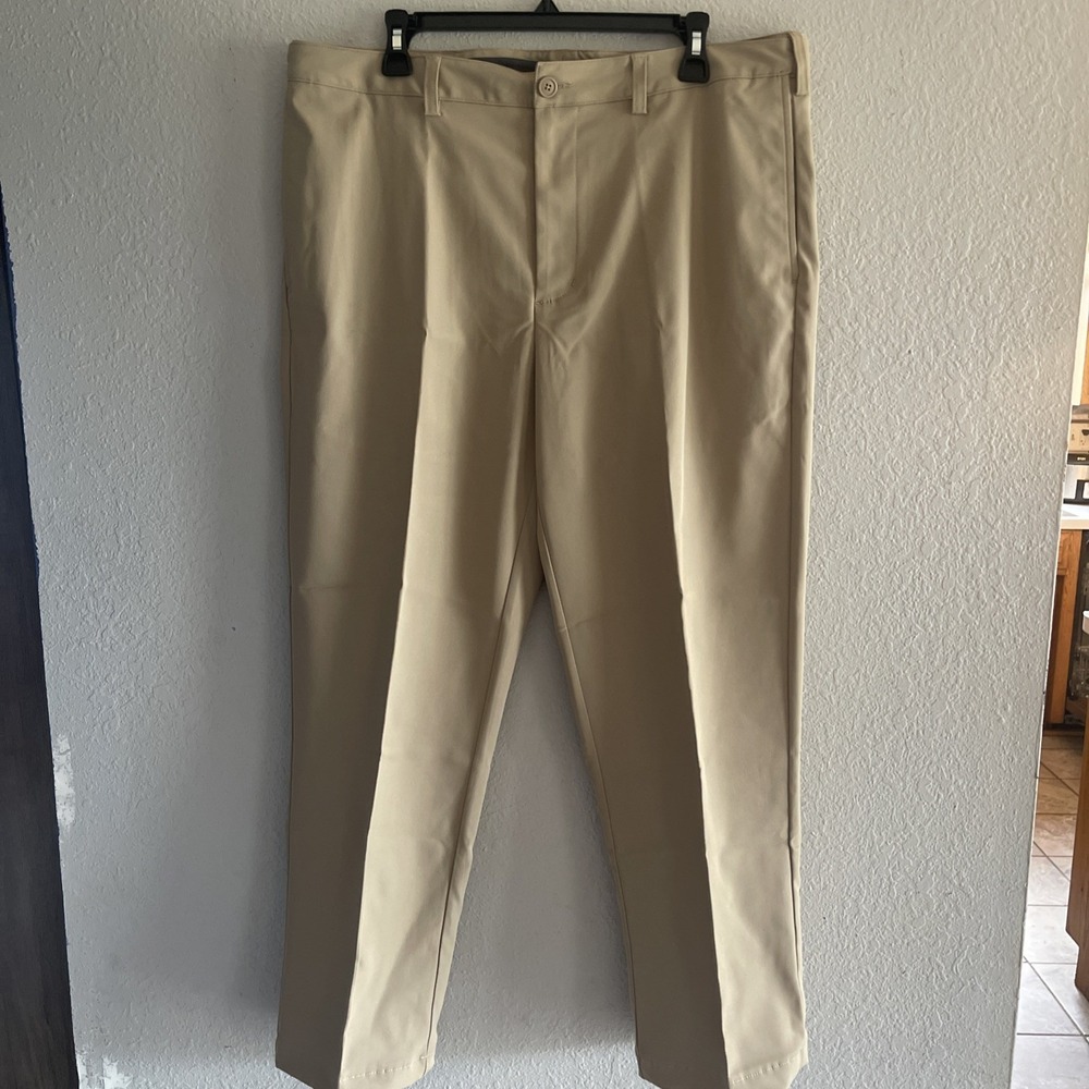 Lands End Outfitters Mens Tan  Traditional Fit Pants 37 NWOT